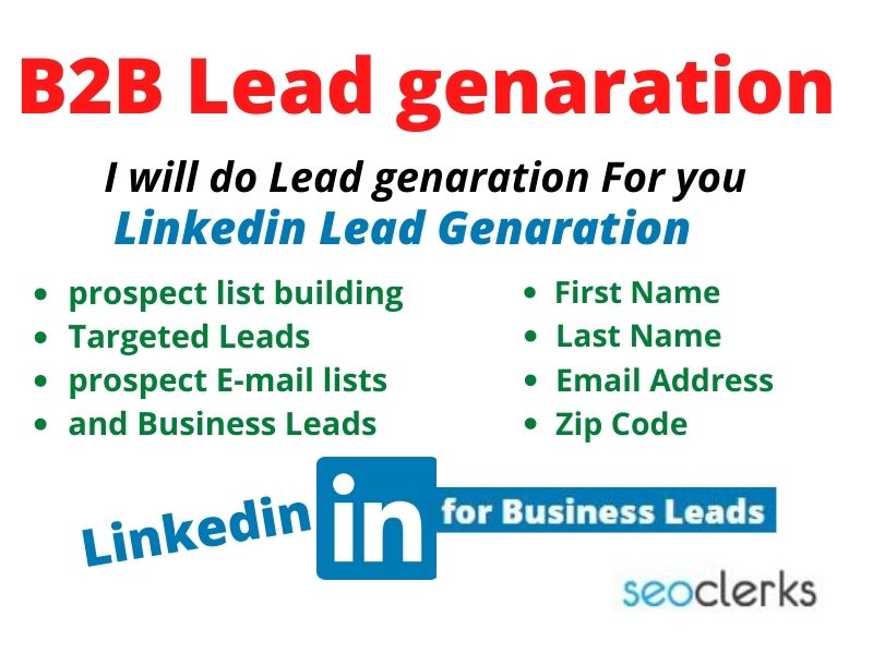 100 B2B lead collect and targeted leads generation