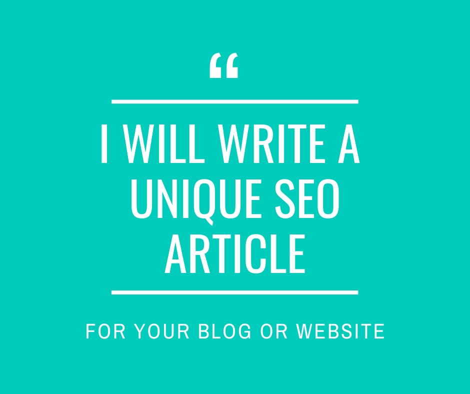 I Will Write Unique SEO Article For Your Blog Or Webs...