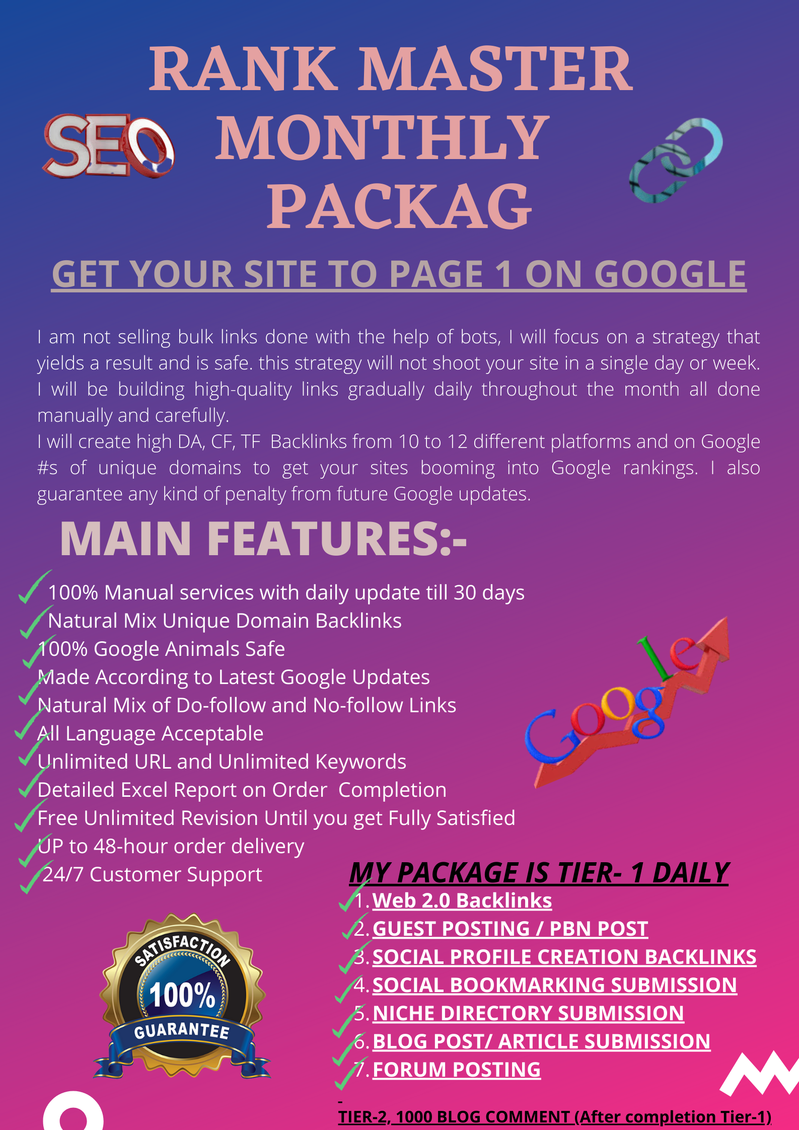 I will do 50 High Authority Social Profile Creation b...