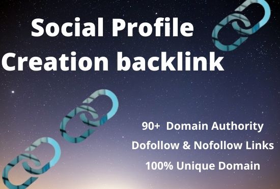 I will do 30 High Authority Social profile creation b...