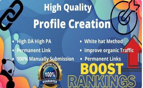 I will Create 100 High Authority Social profile creat...