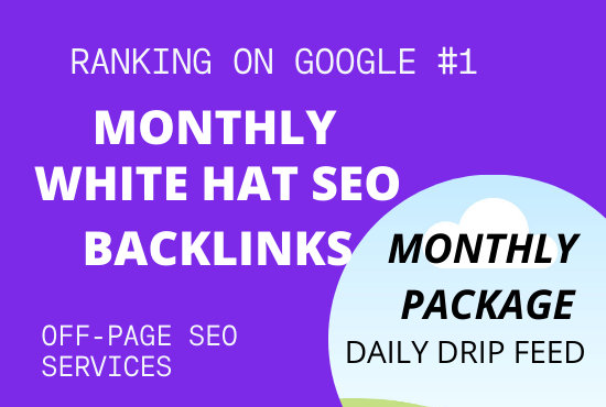 Rank Page-1 Monthly SEO Package With Daily Reports, ...