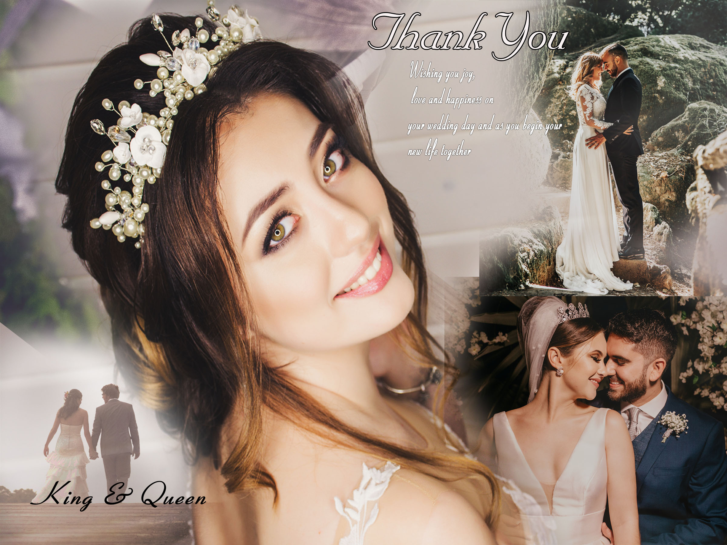 I Will do wedding event editing and thank you card de...