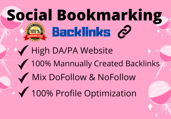 I will Create 50 High Quality Social Bookmarking Back...