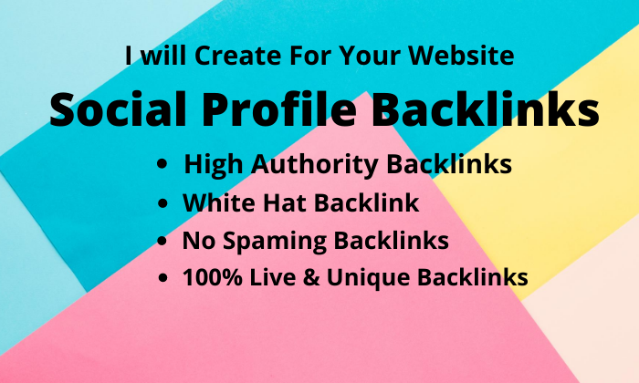 I will create 30 Social Profile Backlinks from High D...