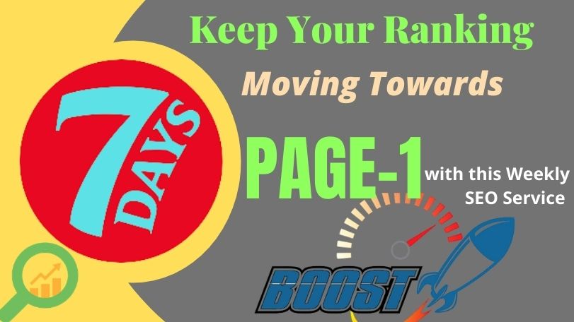 Weekly Ranking Boam SEO Package, That Moving Your Ra...