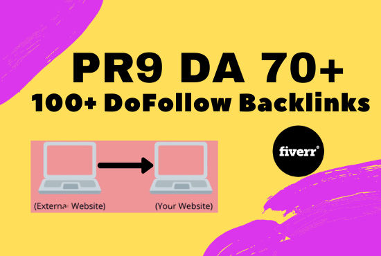 I will create 100+ dofollow backlnk DA 70+ for rankin...
