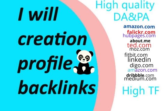 I will give 30 High Authority DA& PA profile crea...