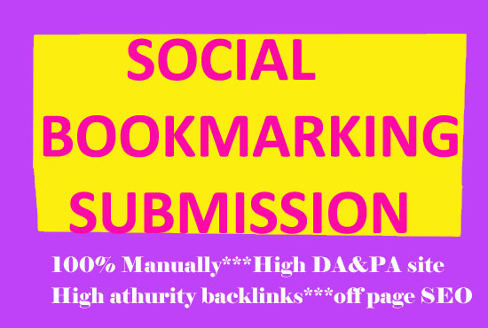I will manually build 30 High quality social Bookmark...