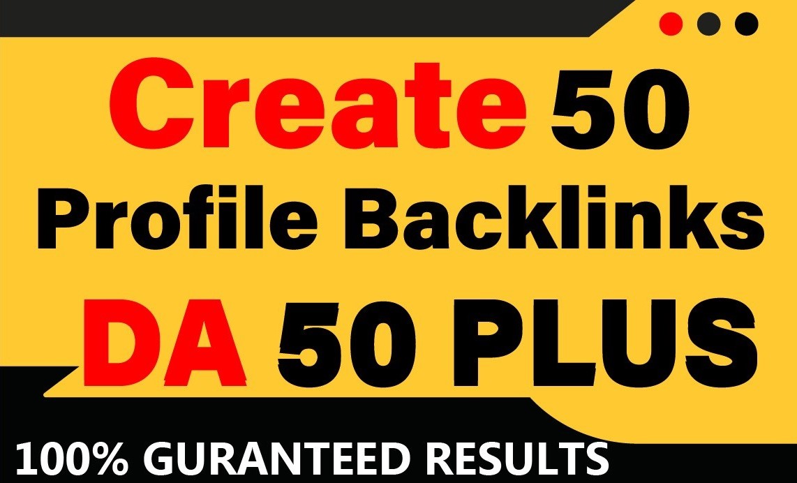 GET 50 High Quality Profile Backlinks on BRANDED WEBS...