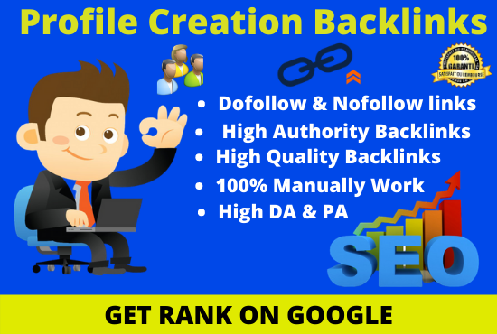 I will create Top 30 high-quality 90+ DA profile crea...