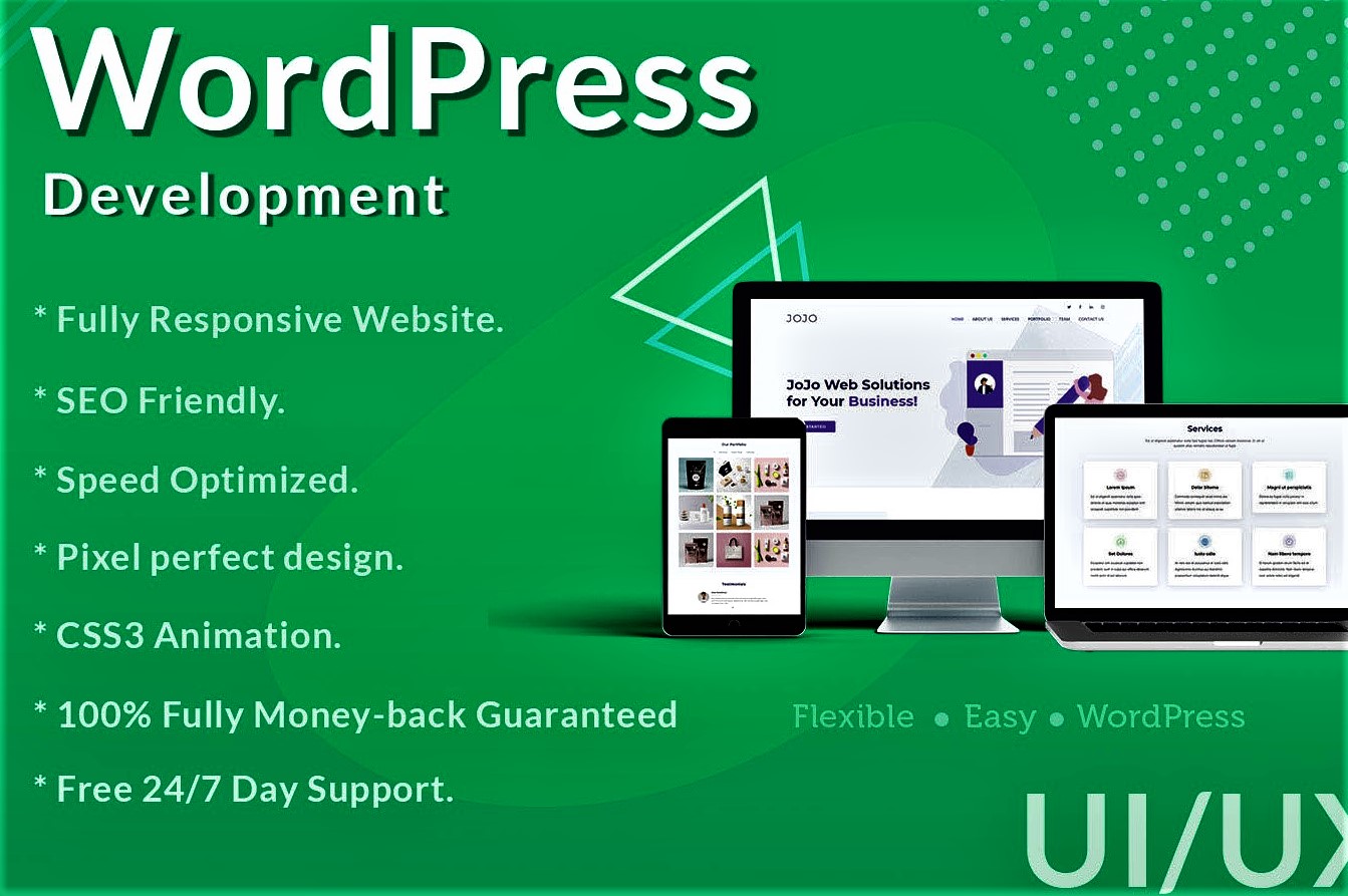 I will create professional and responsive wordPress w...
