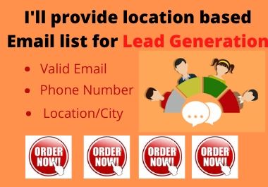 I will provide 50 b2b lead generation and targeted em...