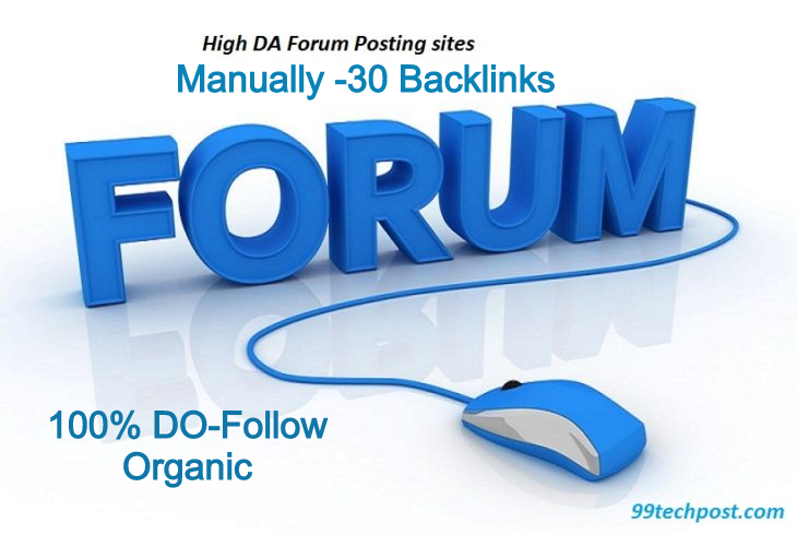 manually create high authority 30 forum posting backl...