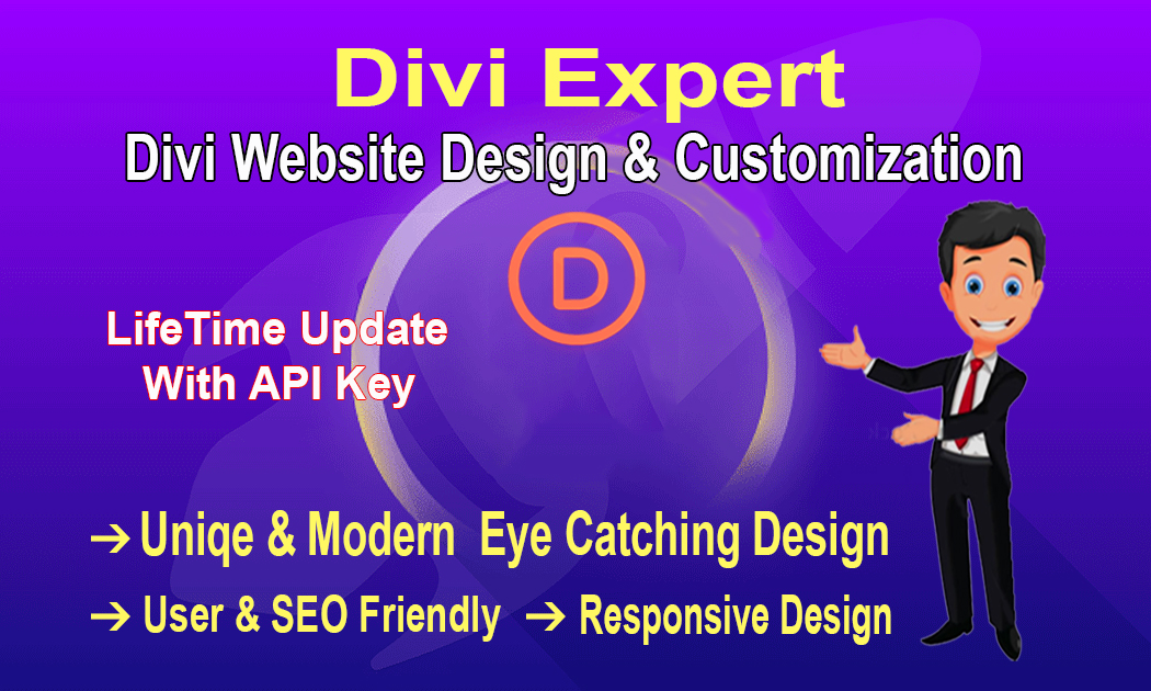 I will design your Full wordpress website with divi t...