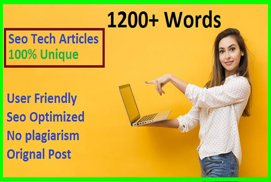 I will write tech articles with on page seo optimized...