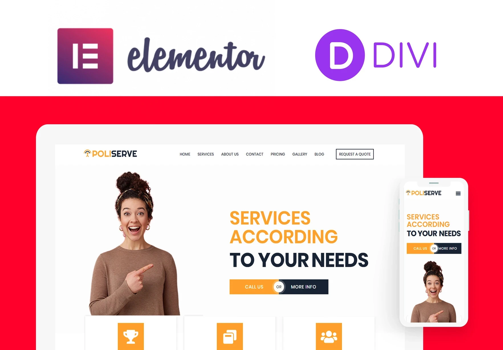 Create a DIVI WordPress website/landing page using di...