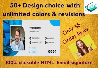 I Will Create Clickable Professional HTML Email Signa...