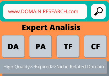 I will research the High-quality domain for your nich...