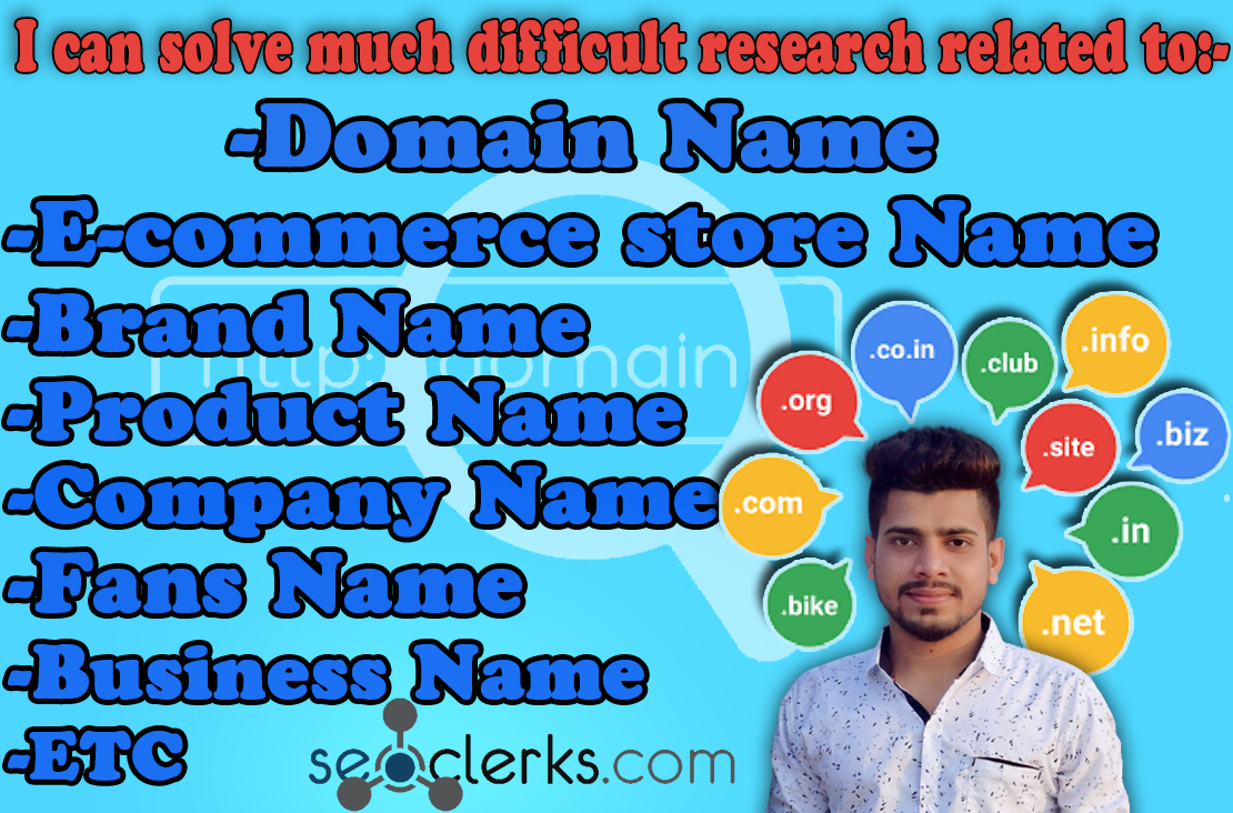 I will research domain name, business name, company n...