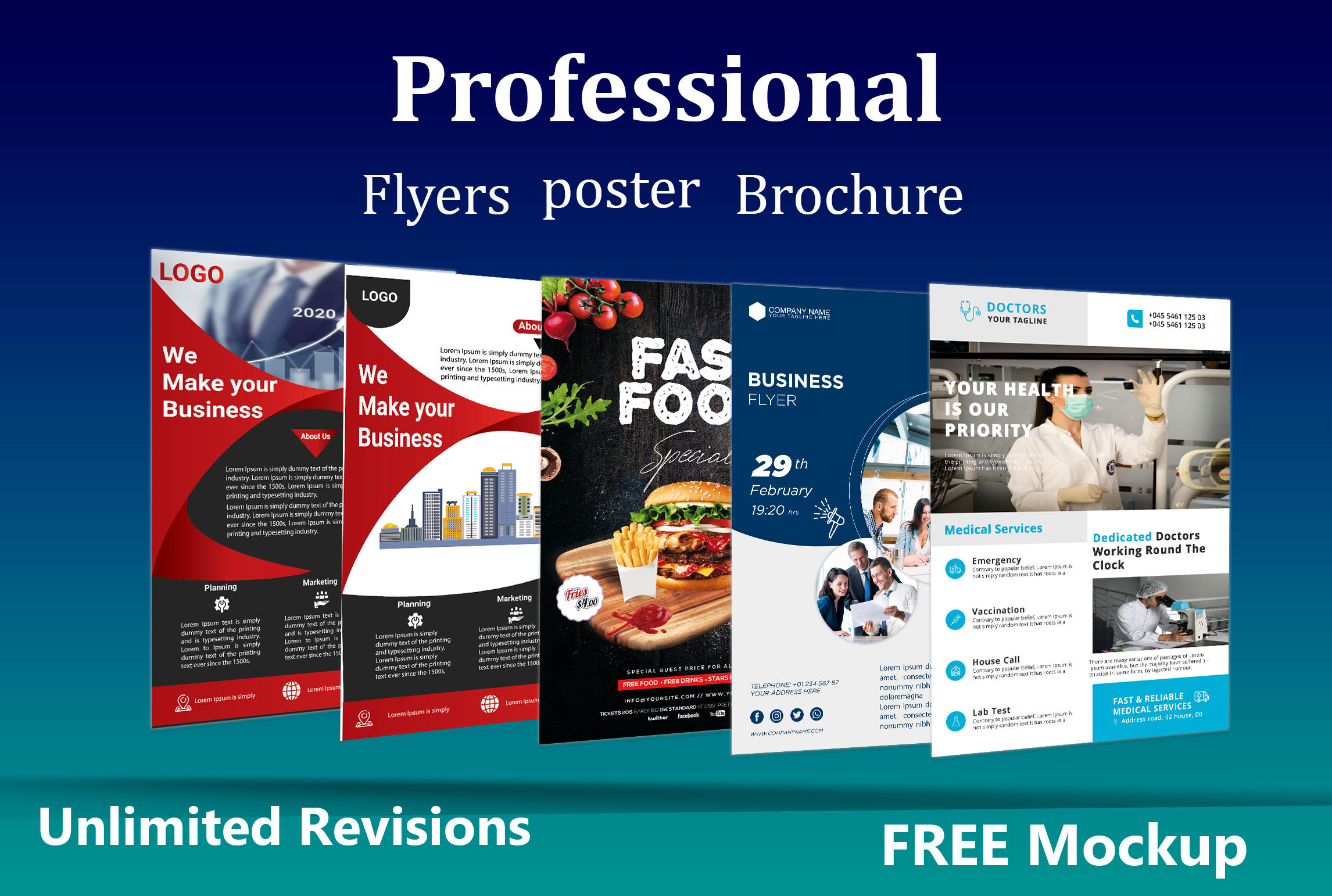 I will design professional real estate flyer, brochu...