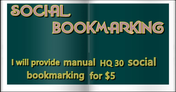 I will provide manually 30 social bookmarking for bui...