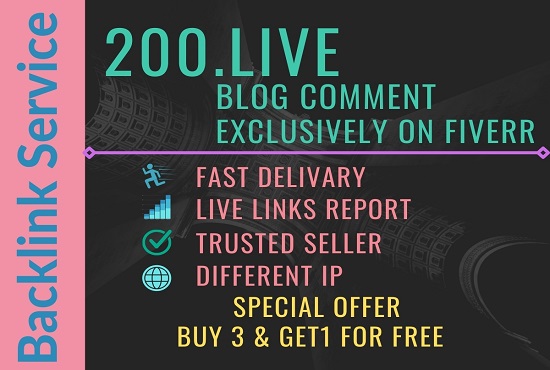 I will make 200 live blog comments H.Q for your websi...