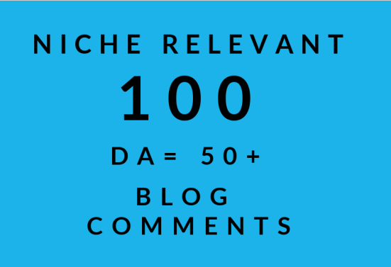 I will make 100 high quality backlinks using blog com...