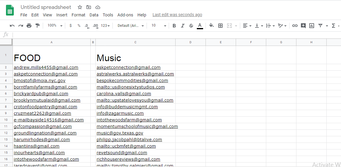 I will scrap active targeted emails from any social m...