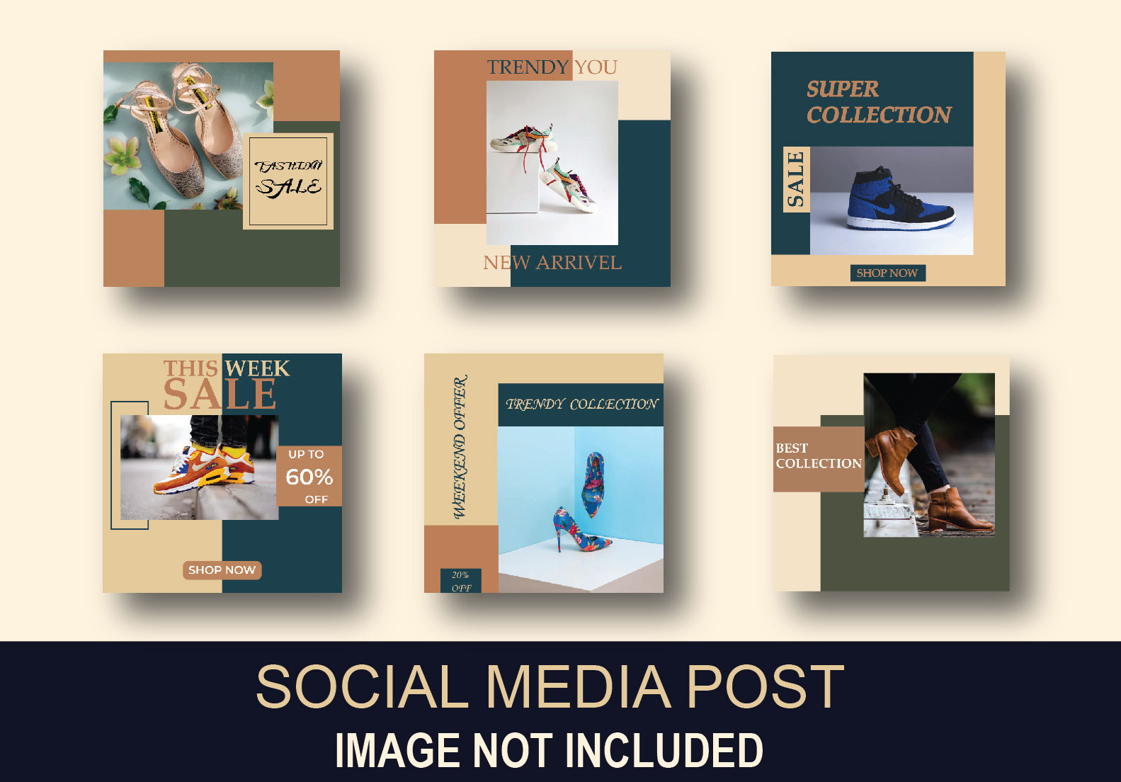 I will provide you 25 Social post Design for your tar...