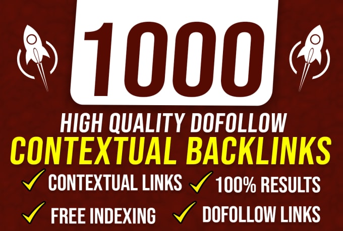 I will build high quality contextual SEO dofollow bac...