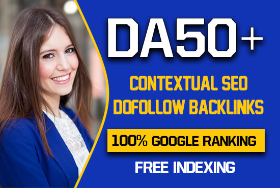 I will make 10 permanent high DA Contextual Backlinks...