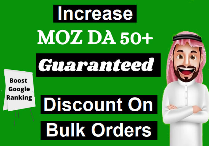 I will increase moz domain authority increase moz da ...