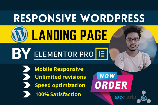 I will create a complete Responsive WordPress Landing...