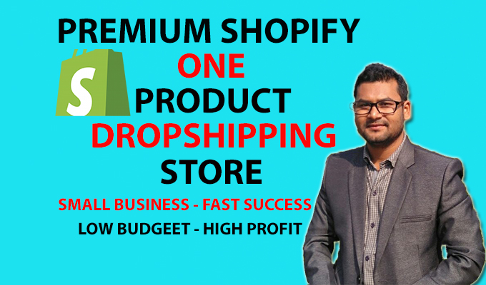 I will create premium one product shopify dropshippin...