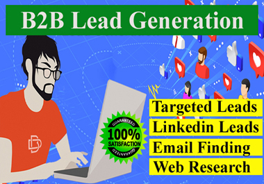 I will do b2b lead generation for targeted industry a...