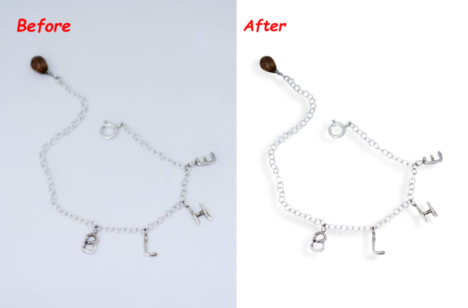 I will do 10 hard jewelry images background remove an...