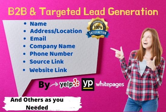 Get you all available Local Business 100 leads of you...