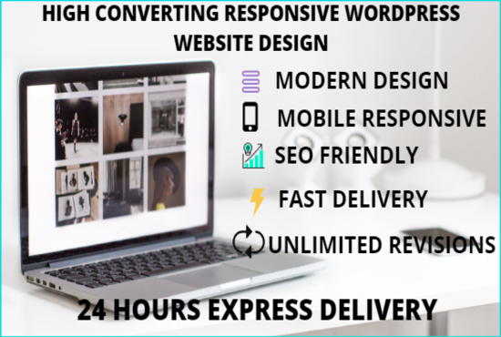 I will create professional responsive wordpress websi...