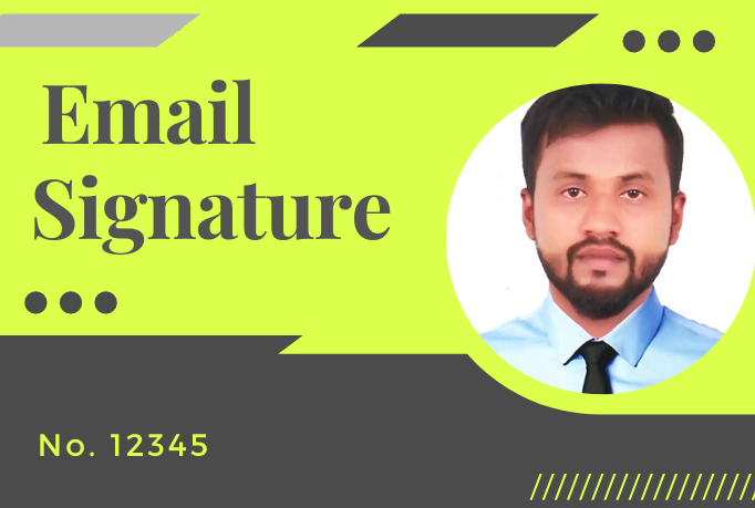 I will make a clickable HTML email signature for outl...