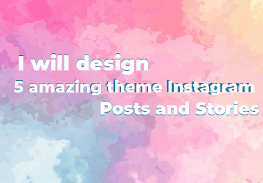 I will design 10 amazing theme Instagram posts and st...