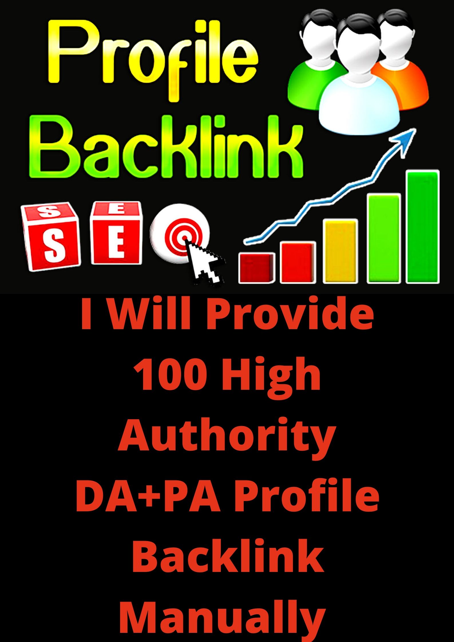 I Will Provide 100 High Authority DA+PA Profile backl...