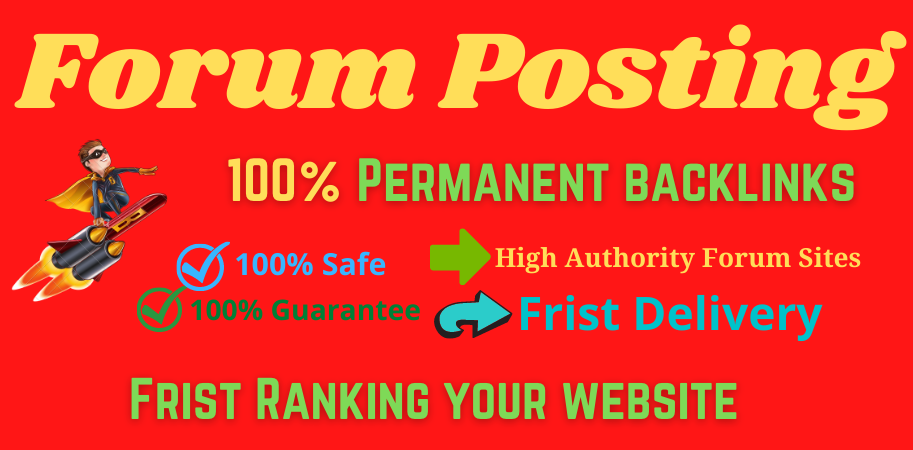 I Will Provide 20 Forum Posting High Authority DA &am...