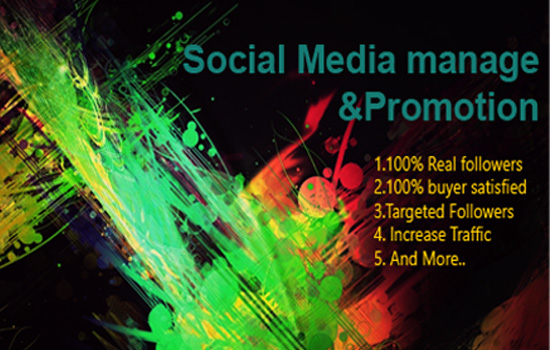 Social Media Manage & Promotion Organically