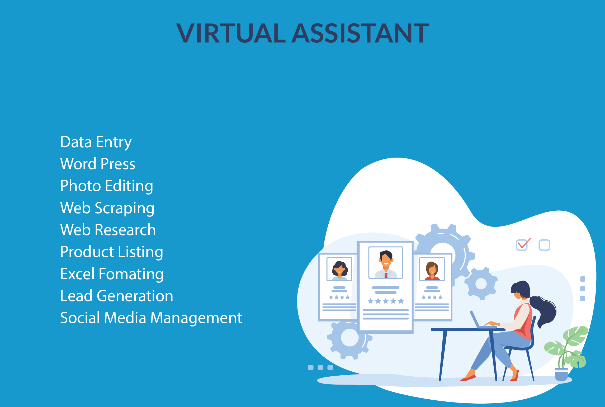 I will be your reliable and professional virtual assi...