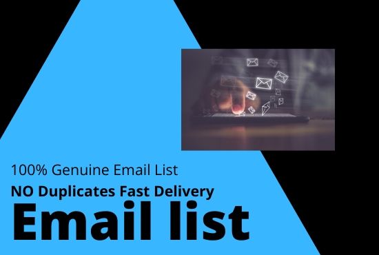 I will Create a Niche Targeted Email List for Your Em...
