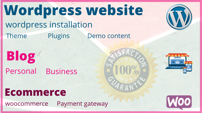 I will Create Wordpress website, Blog or E-commerce ...