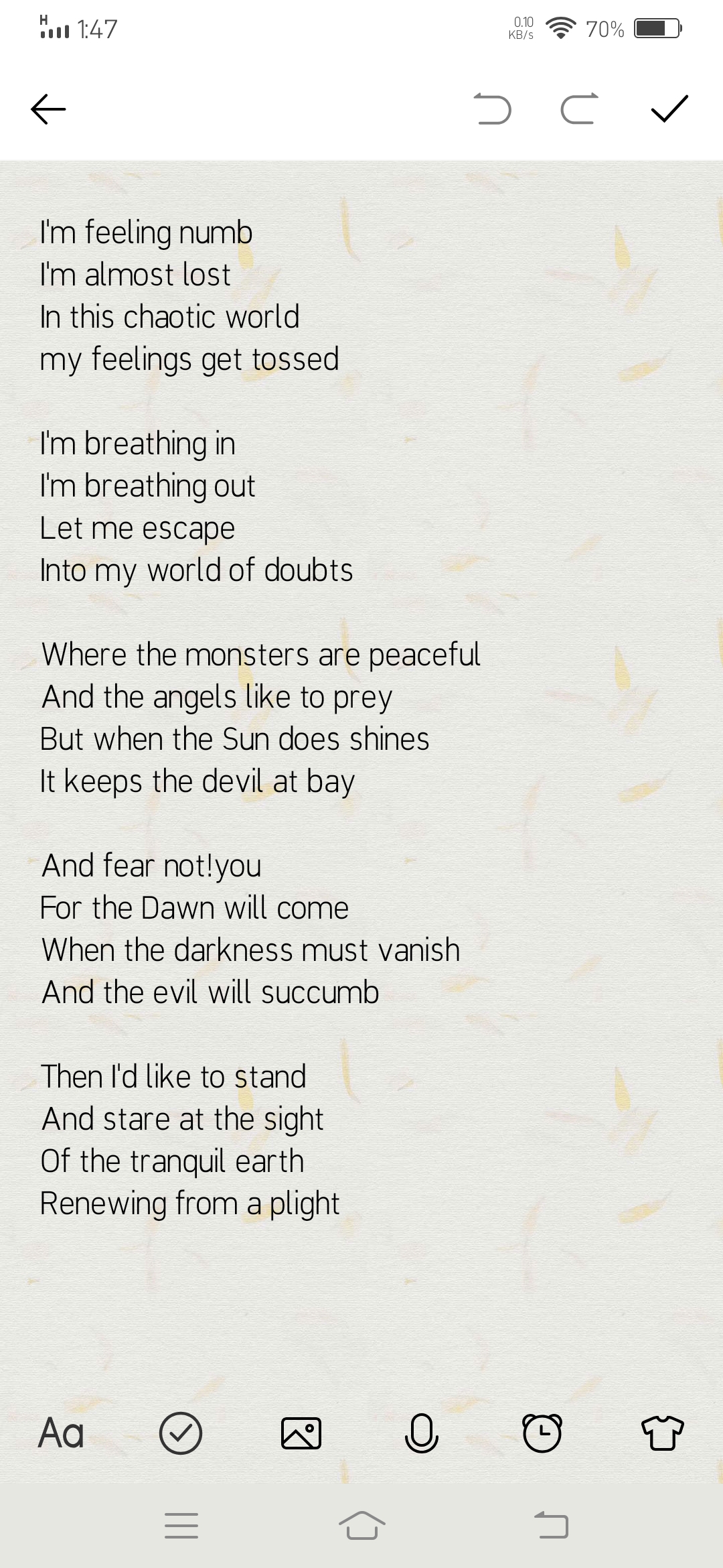 One goal, One passion- WRITING