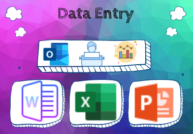 All kinds of Data Entry Jobs done by Professional Off...
