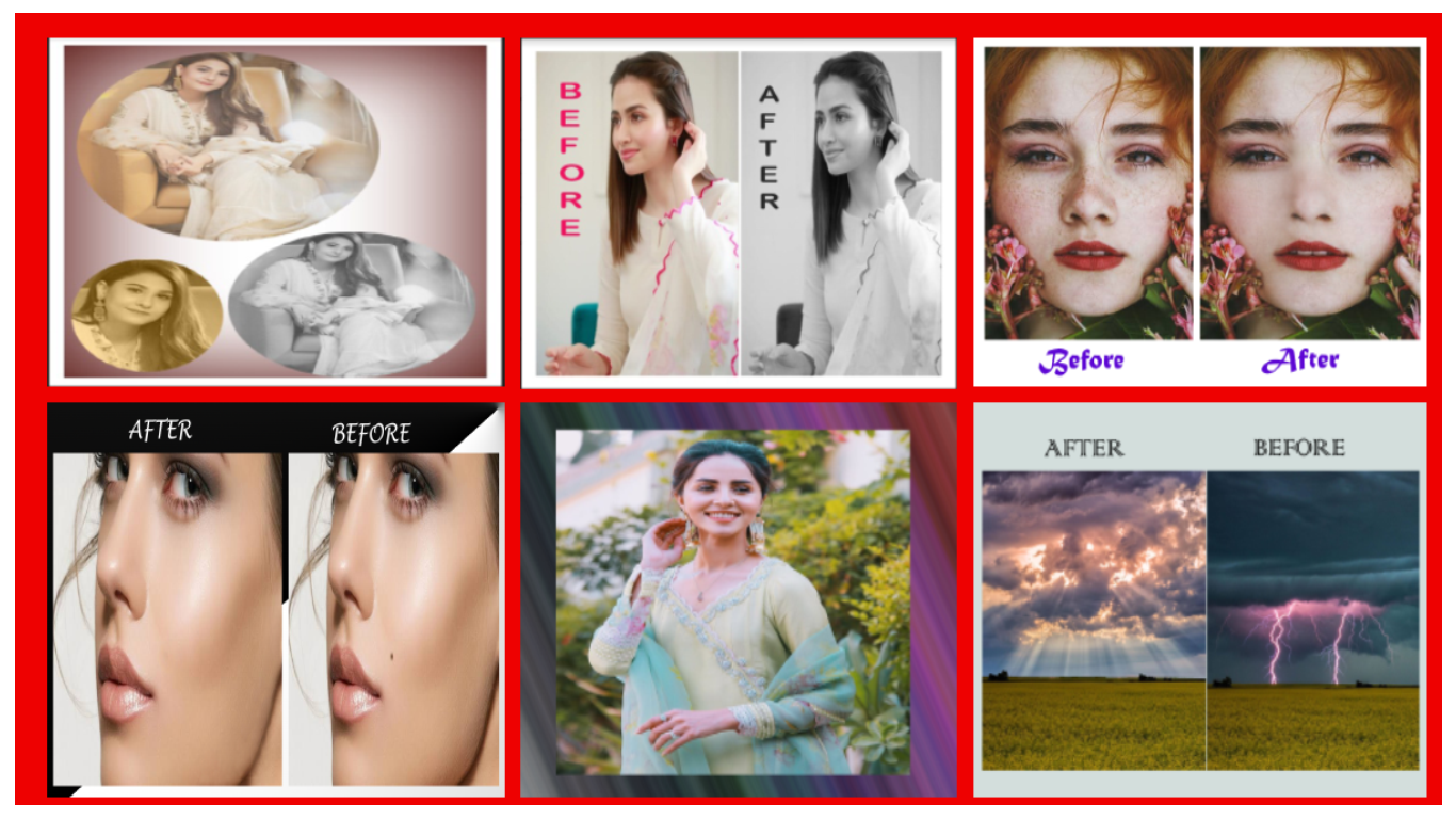 I will do image editing, image resize, image border ...